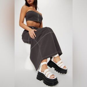 LEMONADE ‘LATER H8TER’ PLATFORM SANDALS